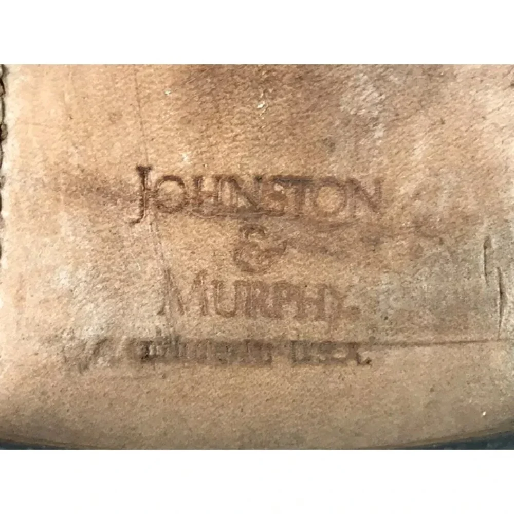 Johnston & Murphy Mens Black Flynch 56854 Cap‎ Toe Oxford Dress Shoes Size US 9